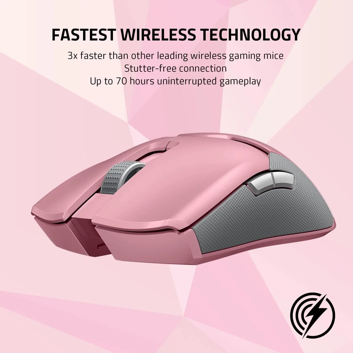 Razer viper ultimate mouse jogos sem fio - rgb doca de carregamento 20k dpi sensor óptico 8 botões programáveis 70 hr bateria-1