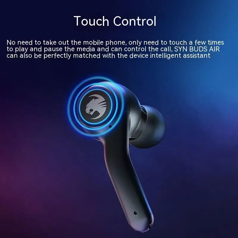 Roccan Syn Buds Fone De Ouvido Sem Fio Bluetooth Hi-Res Híbrido Anc Baixa Latência Gaming Headset Ergonômico À Prova D Água Gaming Headphones-1