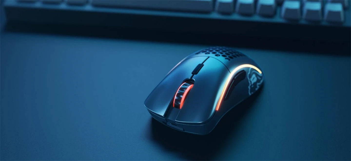 Glorious-Mouse para jogos sem fio, Rato Gamer Leve RGB, Preto fosco ou branco, Modelo D Minus, 2,4 GHz, 67g-5