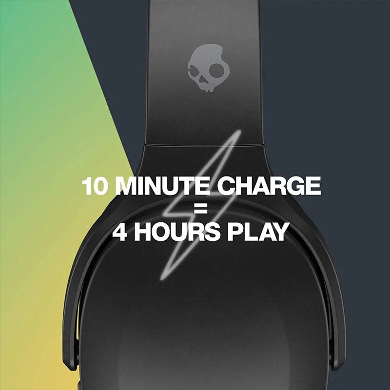 Skullcandy-Auscultadores Sem Fio Bluetooth com Microfone, Crusher Evo, Extra Bass Tech, Sports Headset, iPhone, Android, Bateria de 40 Horas-2