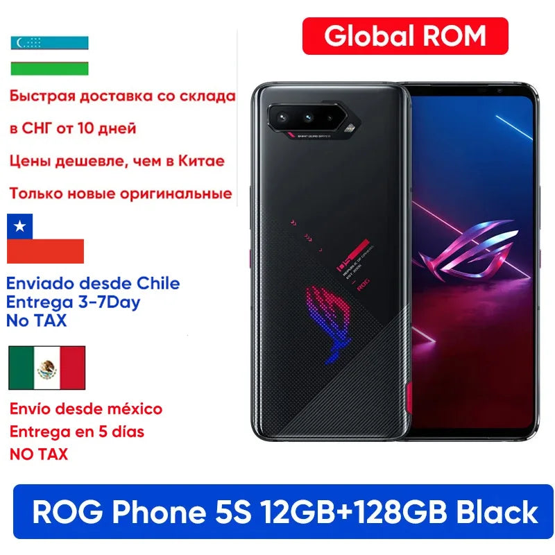 Smartphone ASUS-ROG 5 S, 5G, Snapdragon 888 Plus, 6.78 ", Display AMOLED 144Hz, 6000mAh, Carregamento Rápido de 65W, Rom Global Gaming-11
