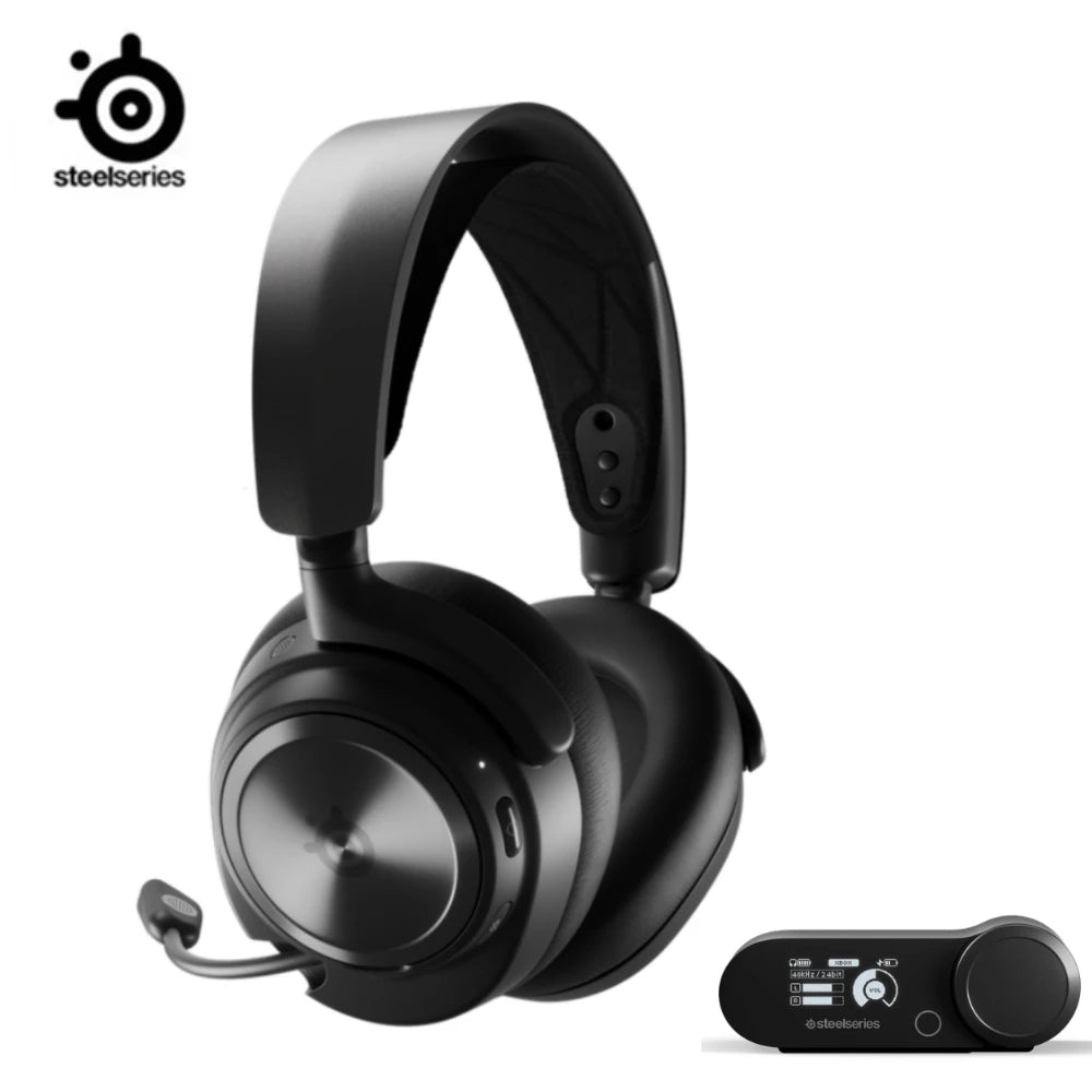 Steelseries arctis nova pro-fone de ouvido multisistema sem fio para jogos, com cancelamento de ruído ativo, mic, pc, ps5, ps4, switch, mobile, xbox-5