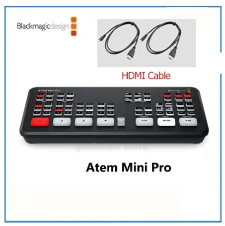 Switcher Blackmagic Design Mini Live Stream, ATEM Mini Extreme, ATEM Mini Pro, Multi-visualização e Gravação, Novos recursos-1