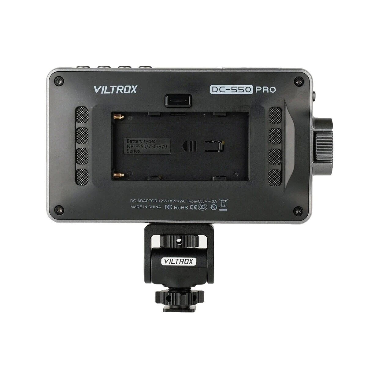VILTROX-Monitor Portátil HD Profissional Diretor, DC-550 Pro, 5.5 "Touch Screen, 1200 lêndeas, 4K, HDMI, Vlogging e Cinema-4