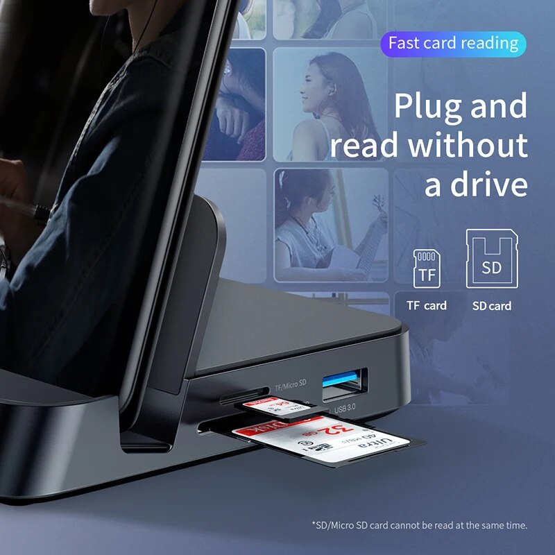 Baseus-Estação de Dock USB C HUB, Dex Station para USB 3.0, Compatível com HDMI, Samsung S20, Nota 20, Huawei P40, Mate 30, Tipo C-3