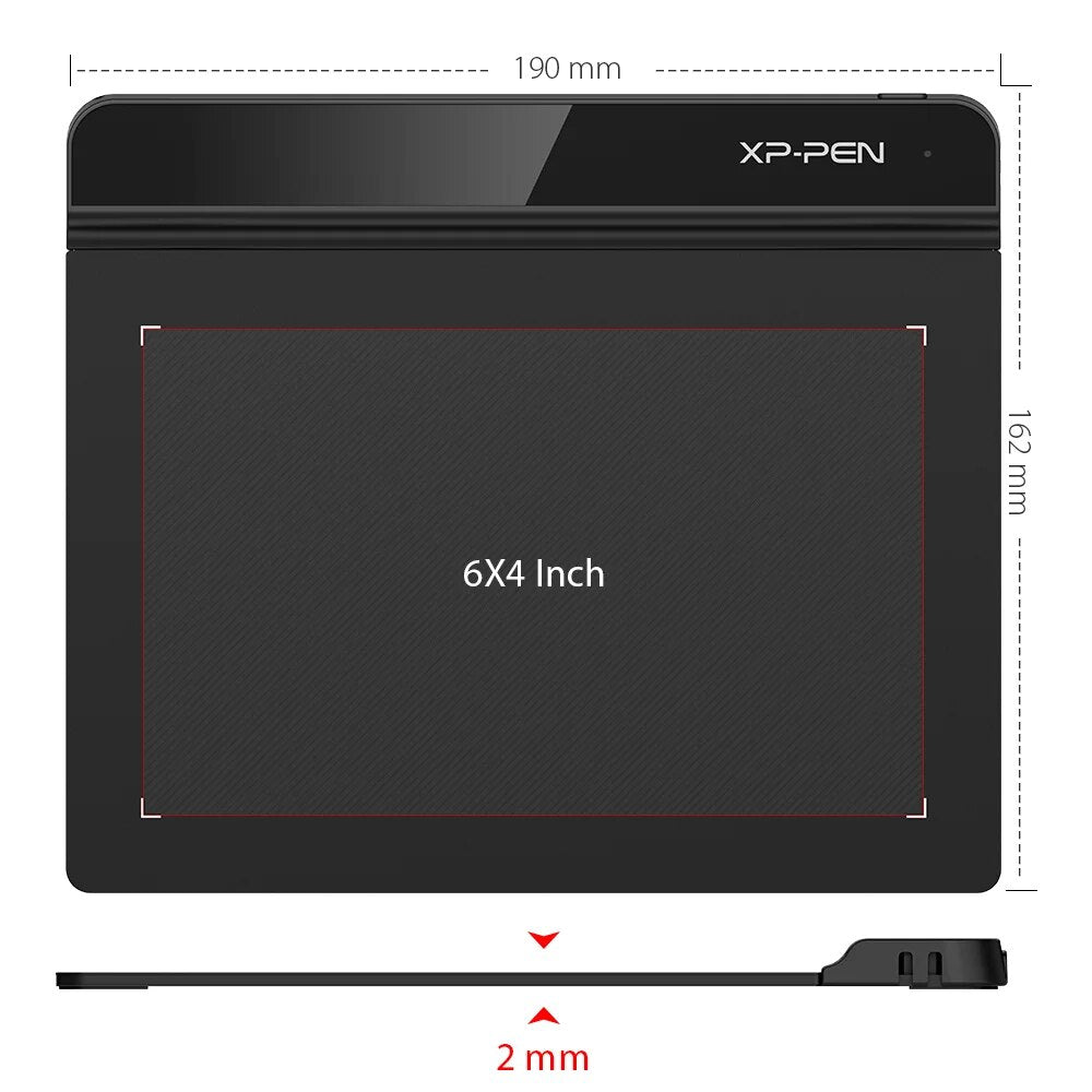 XPPen Estrela G640 Tablet Gráfico, 6 "Tablet Desenho Digital para OSU Animação Arte Educação Online, 8192 Níveis de Pressão 266RPS-1
