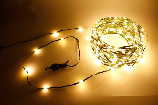 LED Cluster Lichterkette 240 LED 6m Draht Lichterkette warmweiß – arnusa