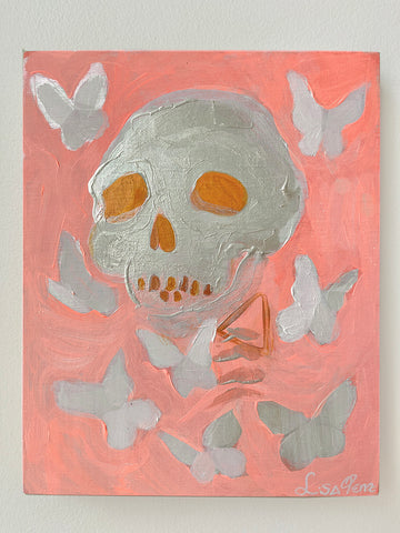 Skull painting by Lisa Penz for West Vancouver