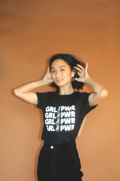 Girl Power Tee - Black | REDWOLF | Vintage Inspired Jewellery ...