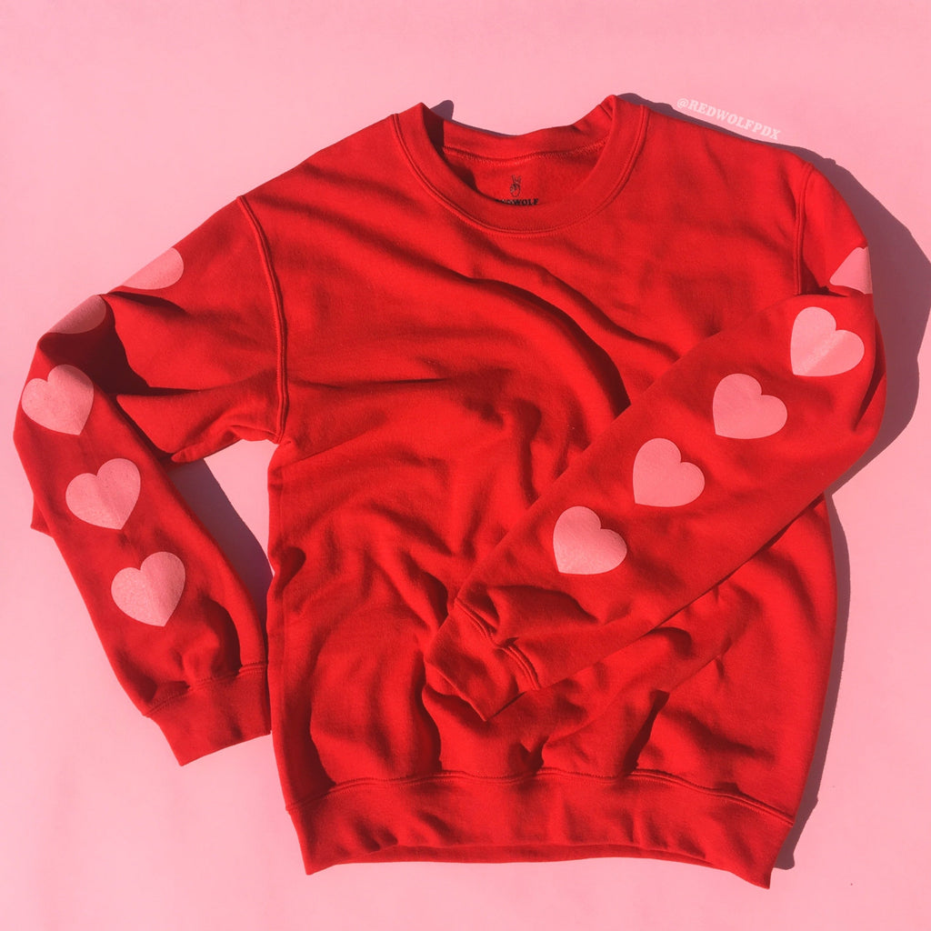 Heart Sleeve Sweatshirt | REDWOLF | Vintage Inspired Jewellery ...