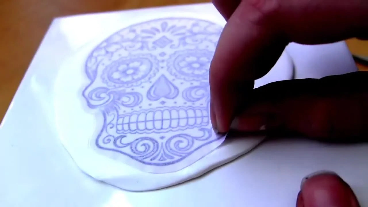 Peeling off paper after image transfer