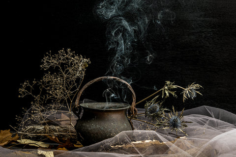 smoking cauldron