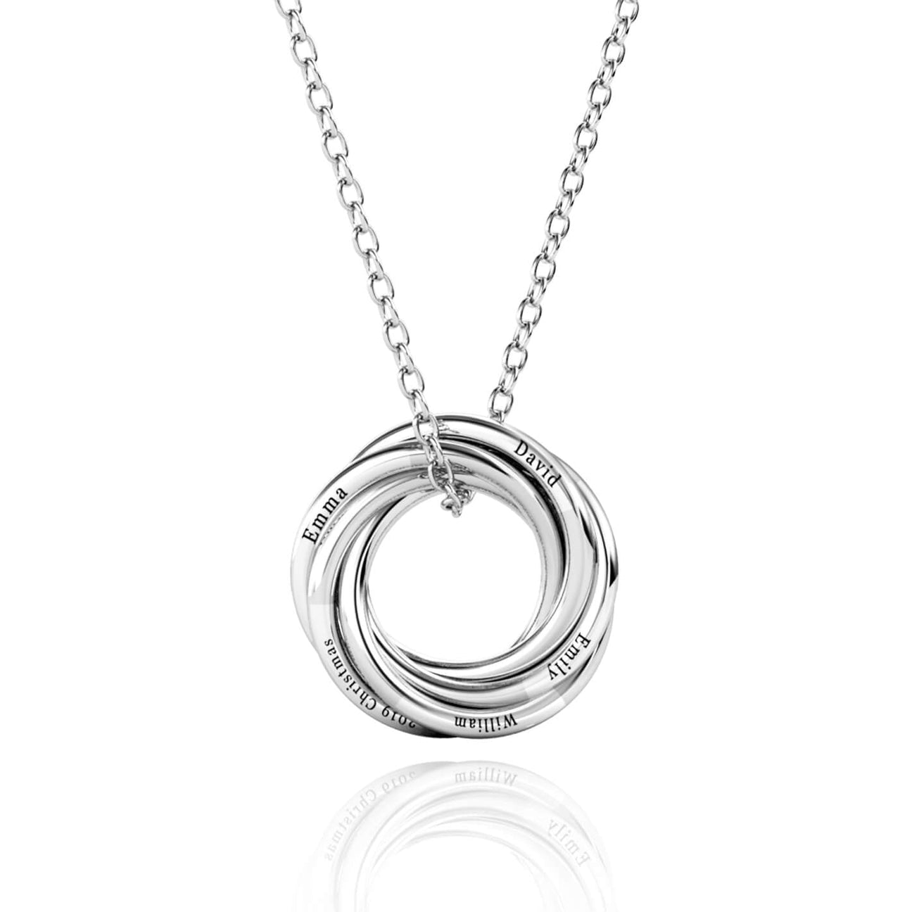 Russian 5 Ring Necklace