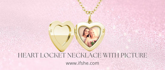 Heart Locket Necklace with Picture