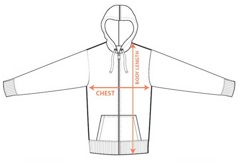 KIKS TYO Hoodie Size Guide