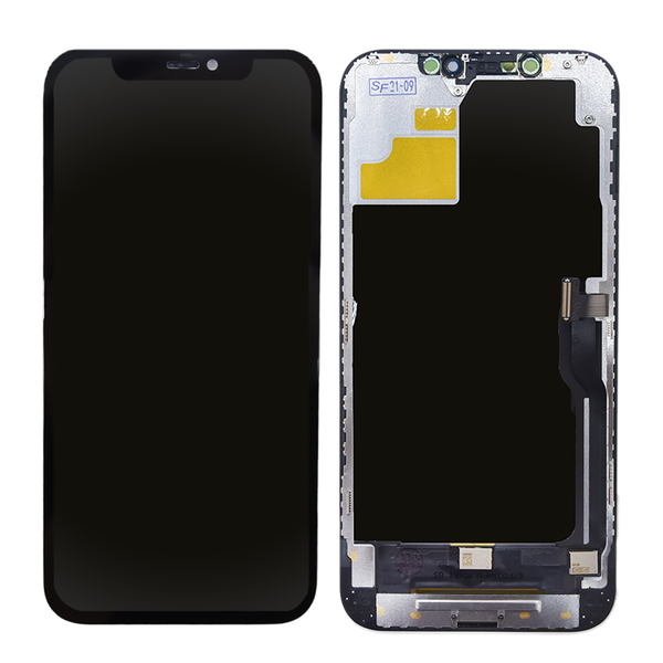 LCD compatible with iPhone XS Max, (black, with frame, change glass) -  GsmServer