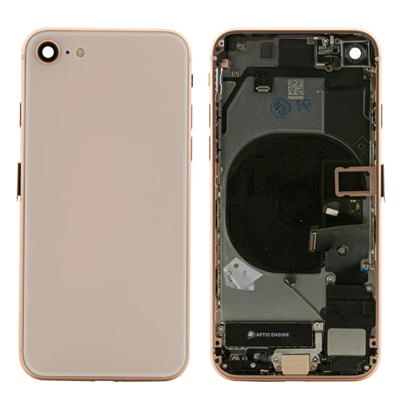 Home :: Apple :: IPHONE REPAIR PARTS :: iPhone 8 Plus Parts :: iPhone 8  Plus Battery Cover Glass with Adhesive - Rose Gold