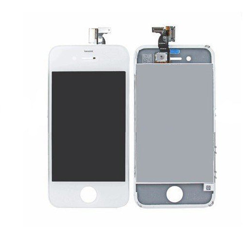 For Apple iPhone 4S LCD Screen and Digitizer Assembly with Frame  Replacement - White - Grade S