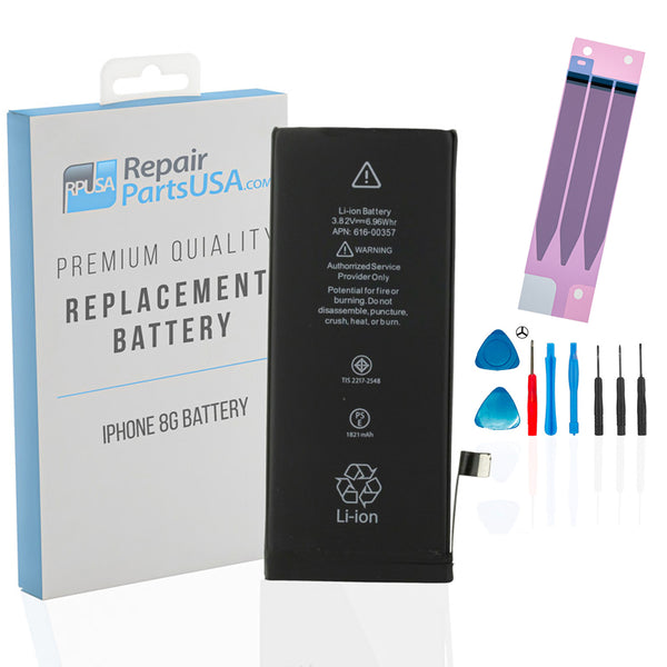 Replacement Battery For iPhone Apple iPhone 8 1821 mAh Internal Battery  Tool Kit
