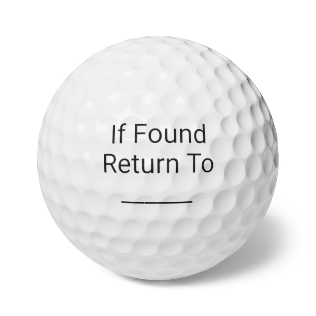 If Found Golf Ball 6pk