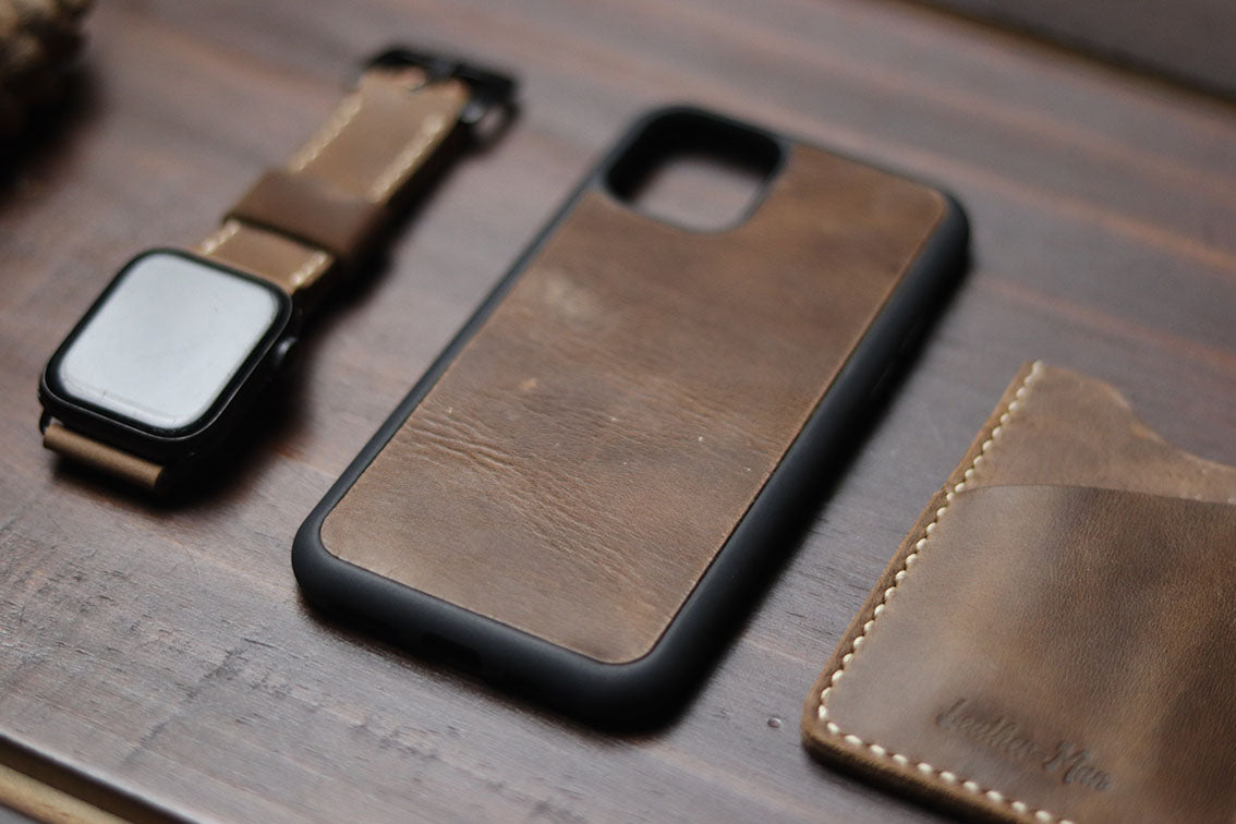 brown leather cell phone cases