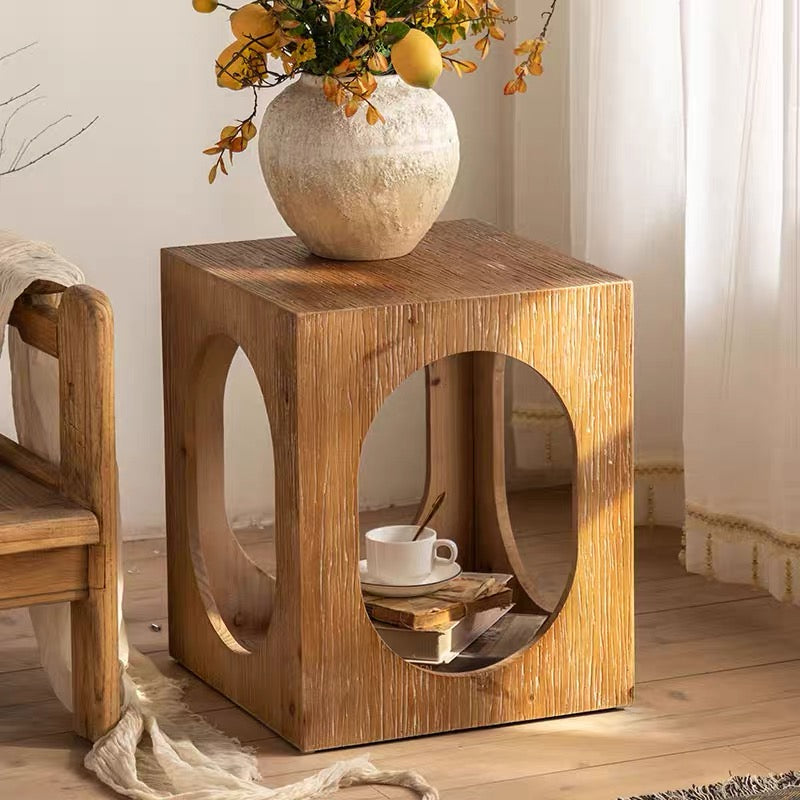 今季一番 昭和レトロ ミッドセンチュリー 木製 ガラステーブル サイド