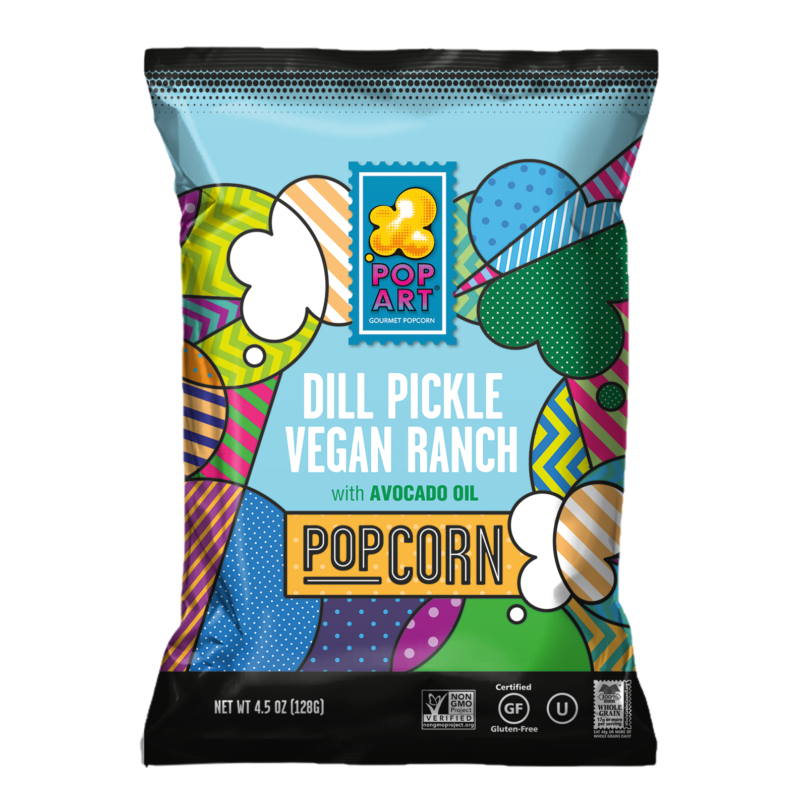 DILL PICKLE VEGAN RANCH POPCORN - Pop Art Snacks product image