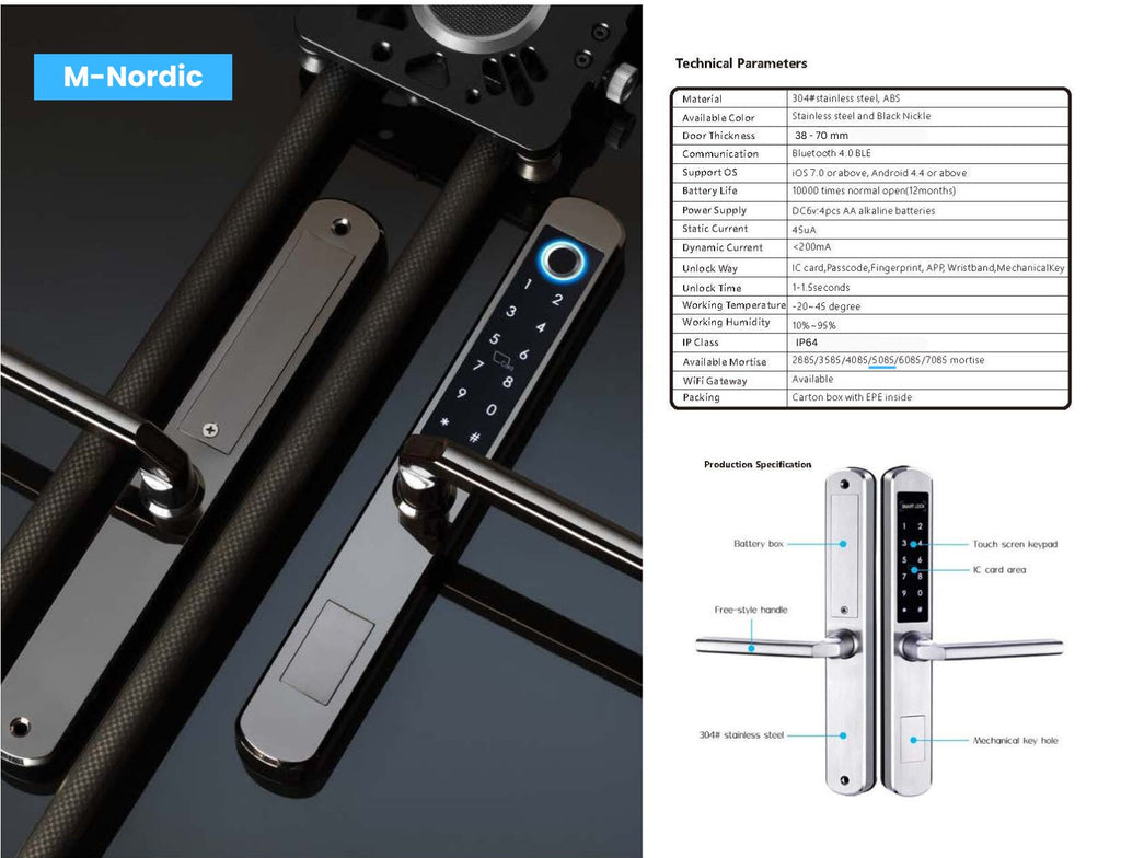 Digitalt dörrlås M-Nordic