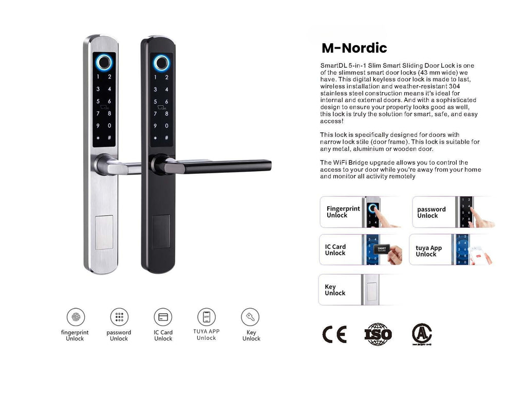 Elektroniskt dörrlås M-Nordic