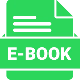 Green electronic book icon with 'E-BOOK' text.