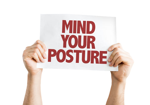 Good posture for relief of lower back and hip pain