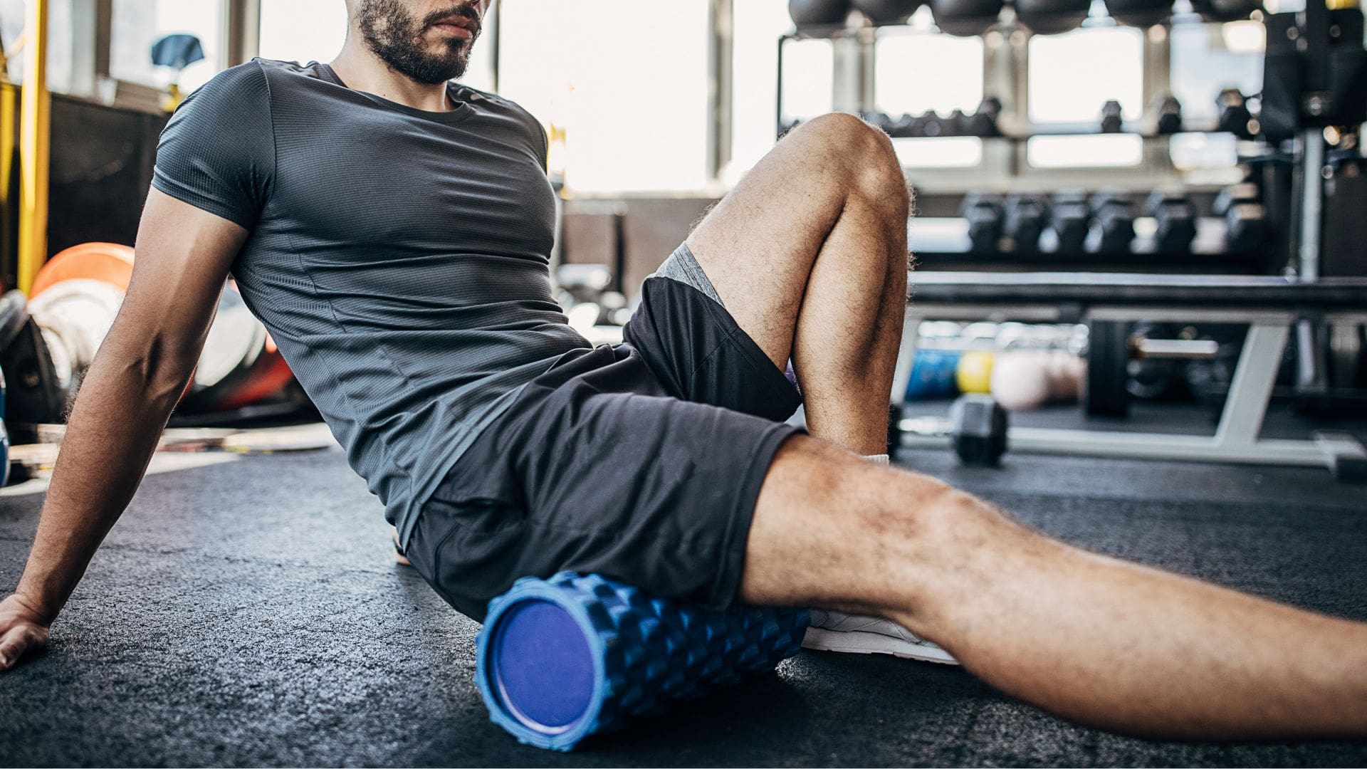 using foam rollers to self massage groin muscles