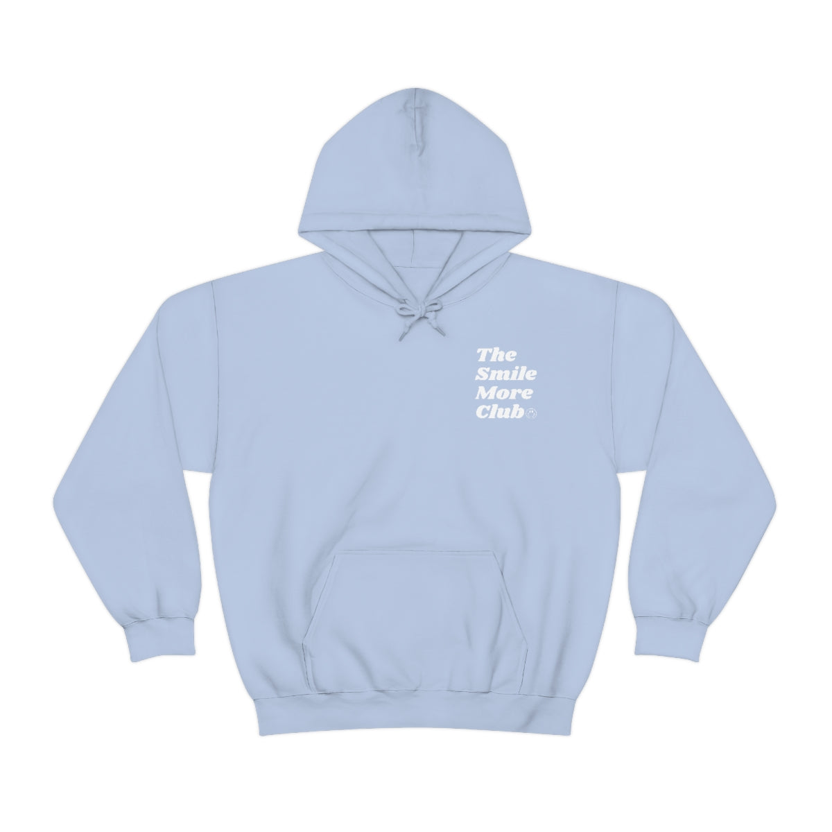 Light Blue Smile More Hoodie – The Smile More Club