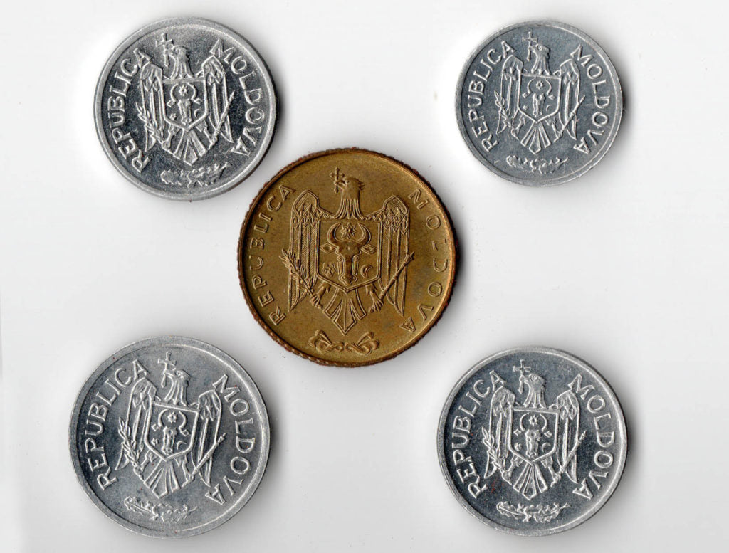 Moldova Bani coins set - 5 coins