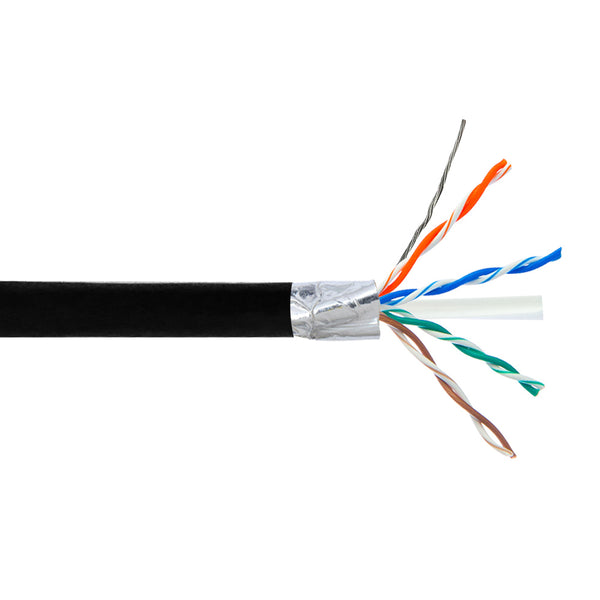 Infinity Cable CAT6 Shielded CMR Riser, F/UTP 23AWG, 550MHz, 1000