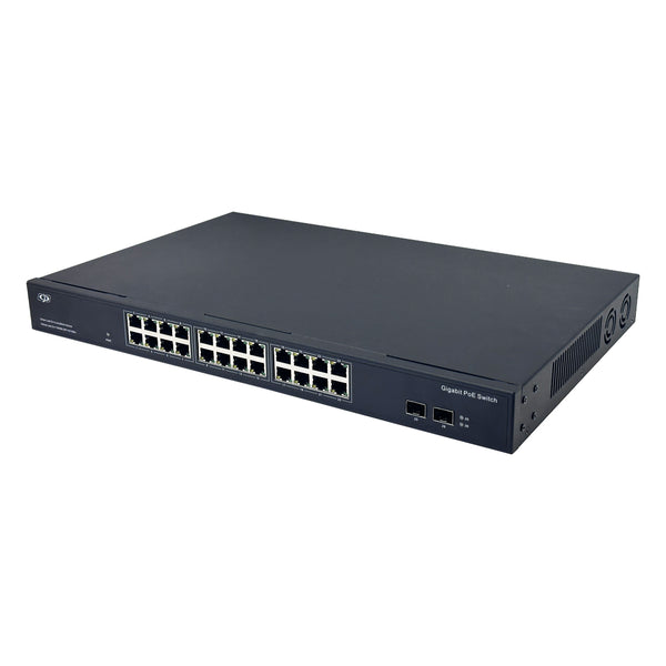 24-Port 10/100/1000Mbps Gigabit Ethernet Network Switch - Desktop/Wall