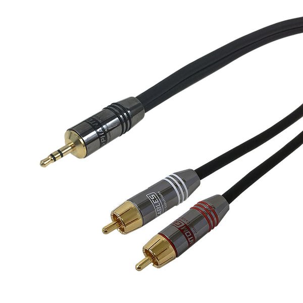 Câble audio 2 RCA MALE / 2 RCA MALE longueur 1,5 mètres 4CONNEXX AU 1010