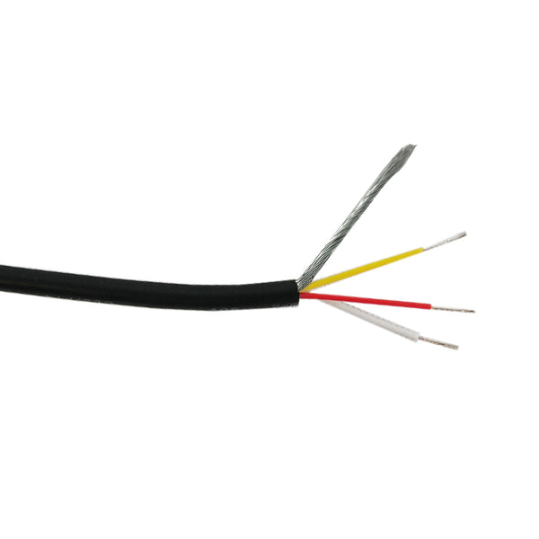 1000ft DMX Cable - 4C/22AWG BC Stranded, 85% Braid + 100% Foil CMR