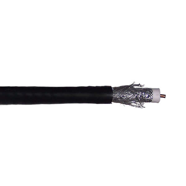 Coaxial cable RG59P 250m power black color