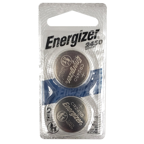 Size 2450 2-Pack Lithium Coin Cell Batteries 