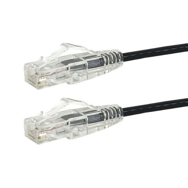 25ft CAT6a Ethernet Cable - 10 Gigabit Shielded Snagless RJ45 100W PoE  Patch Cord - 10GbE STP Network Cable w/Strain Relief - Black Fluke