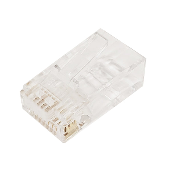 2 conectores RJ45 Cat6, extremo, enchufe modular, conexión, chapado en oro  50μ 8P8C para 23-24 AWG, cable de 0.039-0.043 in UTP sin blindaje Cat6