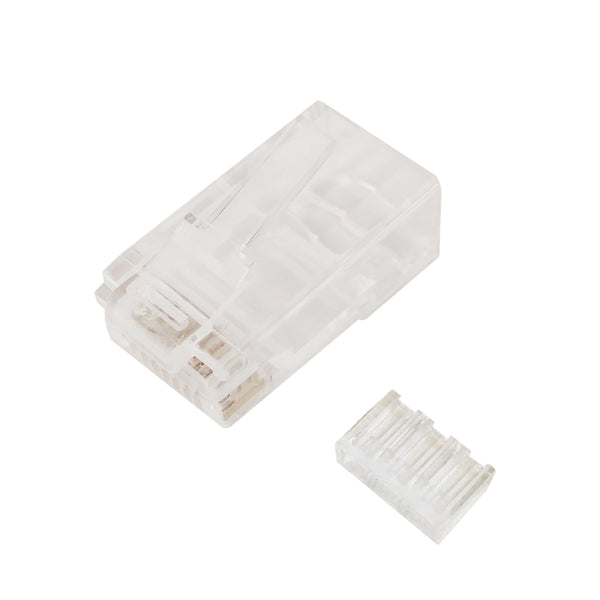 RJ45 Cat6a Shielded Plug with Insert (Solid or Stranded) (8P 8C) - Pac