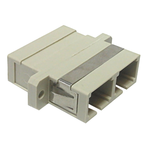 ST/SC Fiber Hybrid Adapter F/F SM/MM Duplex Ceramic Panel Mount, Metal