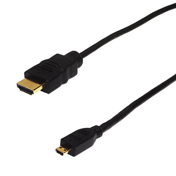 Câble HDMI Haute Vitesse avec ethernet, Gauche Hooked connecteur HDMI ™, HDMI™ Connecteur, 4K@30Hz, 10.2 Gbps, 1.50 m, Rond, PVC, Noir