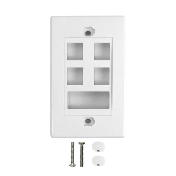 Tripp Lite - N042U-W01-S - UK Style Keystone Wall Plate, Unloaded