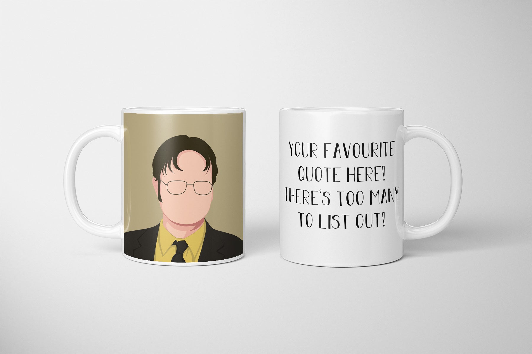 Dwight Schrute Quote Mug, Dwight Schrute Office Personalised Quote Mug