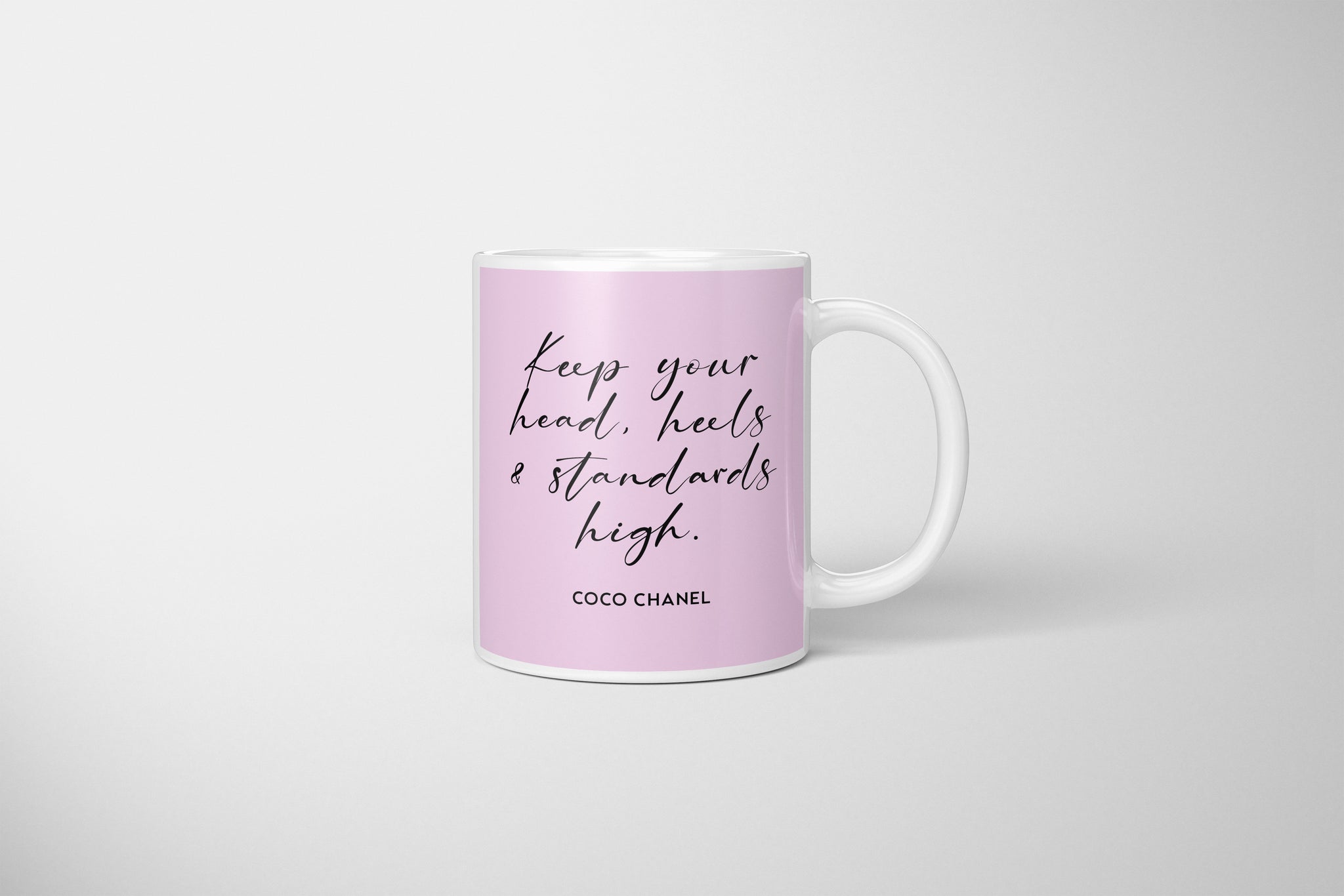 Coco Chanel Mug, Coco Chanel Quotes Mug, Head & Heels, Classy & Fabulo