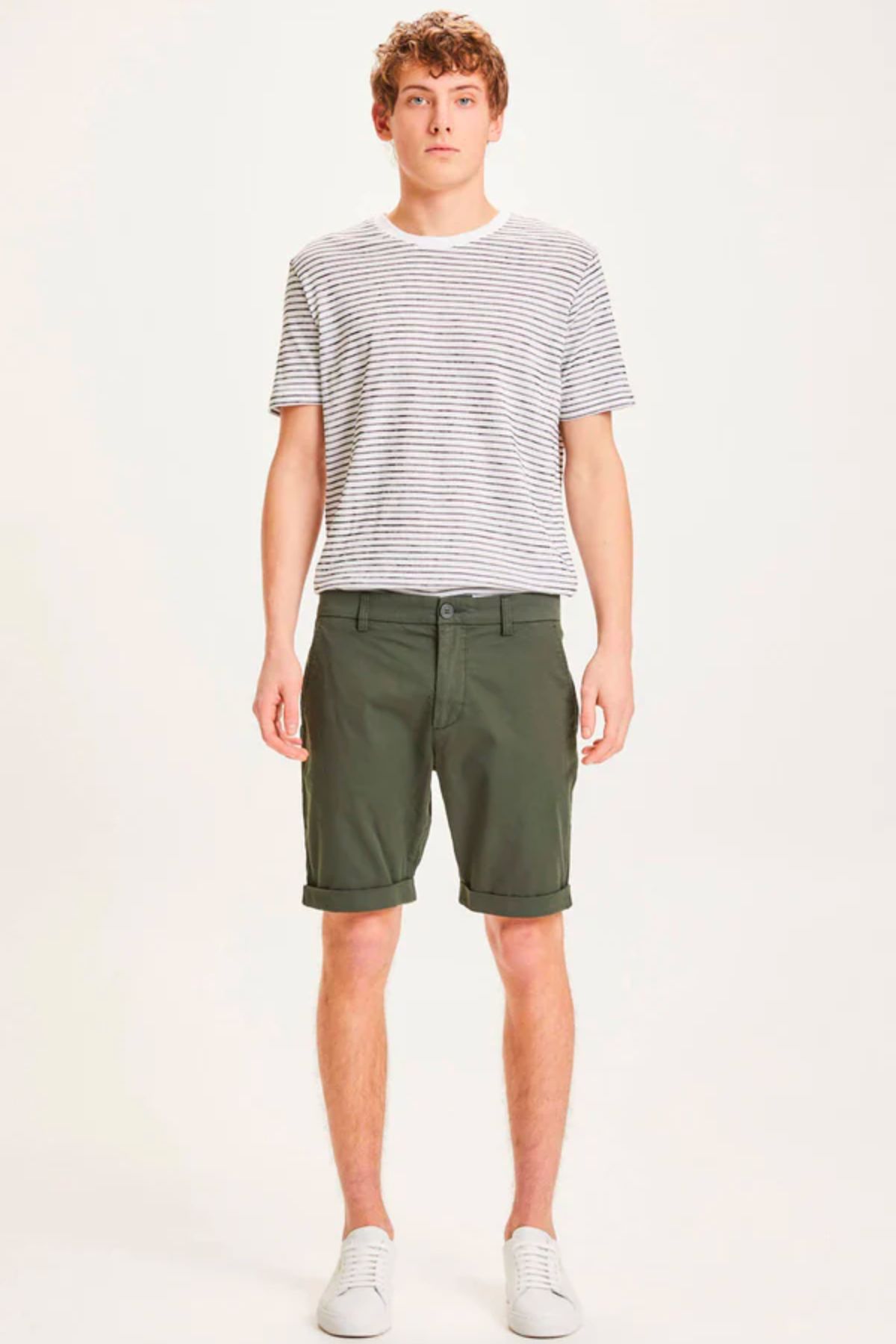 Short Regular Chino Poplin - Knowledge Cotton Apparel