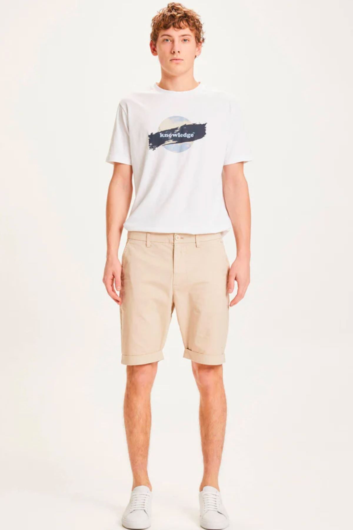 Short Regular Chino Poplin - Knowledge Cotton Apparel